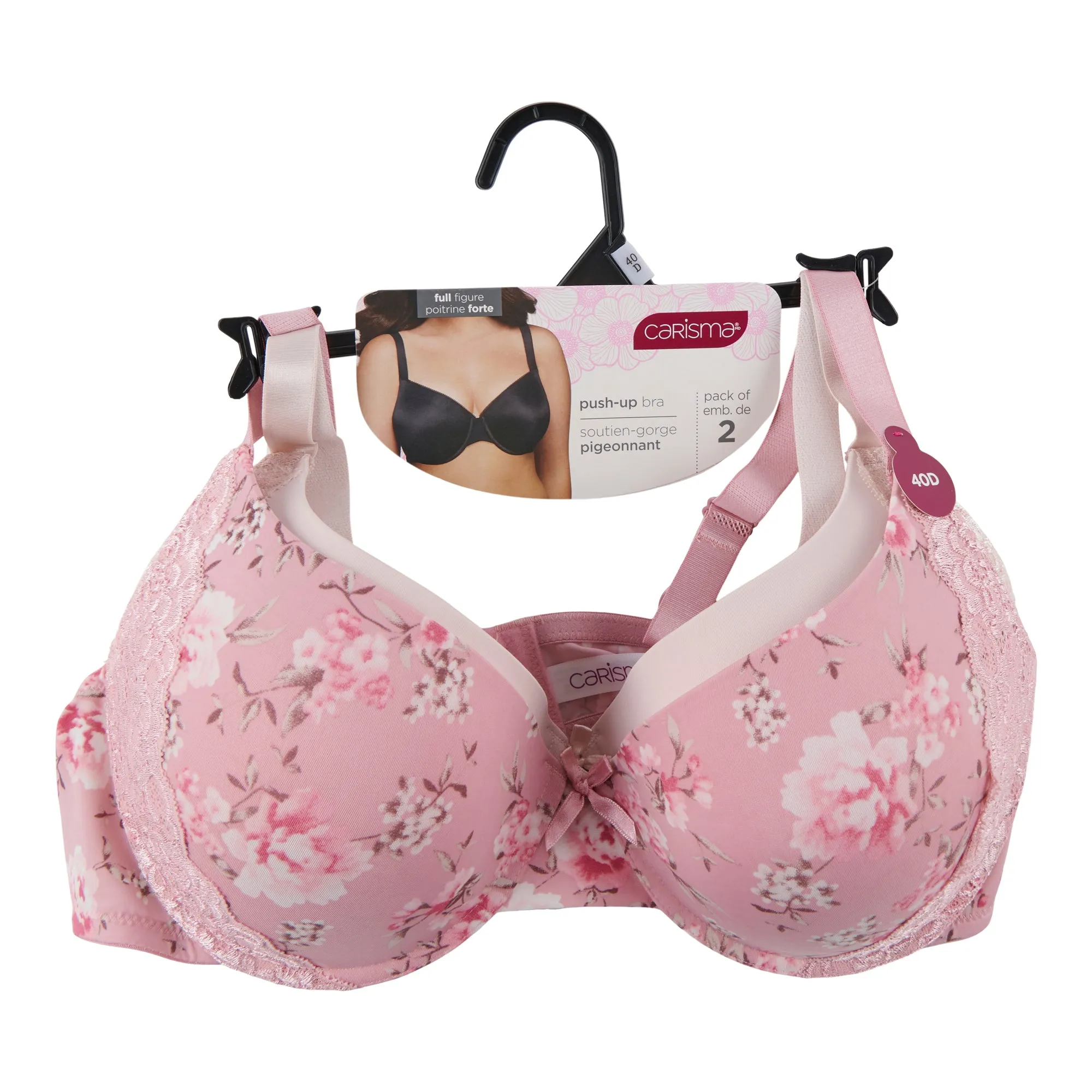 Carisma Women's Plus Push-Up Bras, 2-Pack sold by Giant Tiger product image thumbnail 2