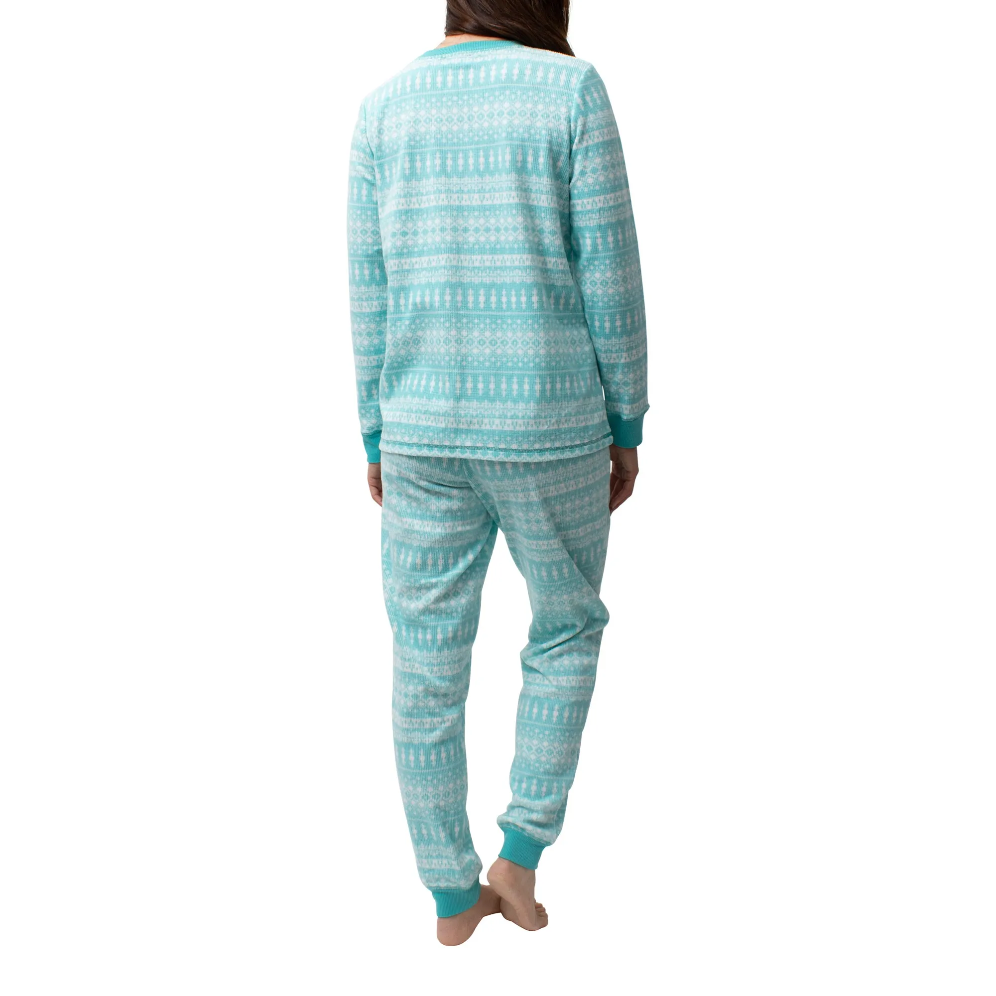 Carisma Women's Brushed Waffle PJ Set, 2-piece sold by Giant Tiger product image thumbnail 4