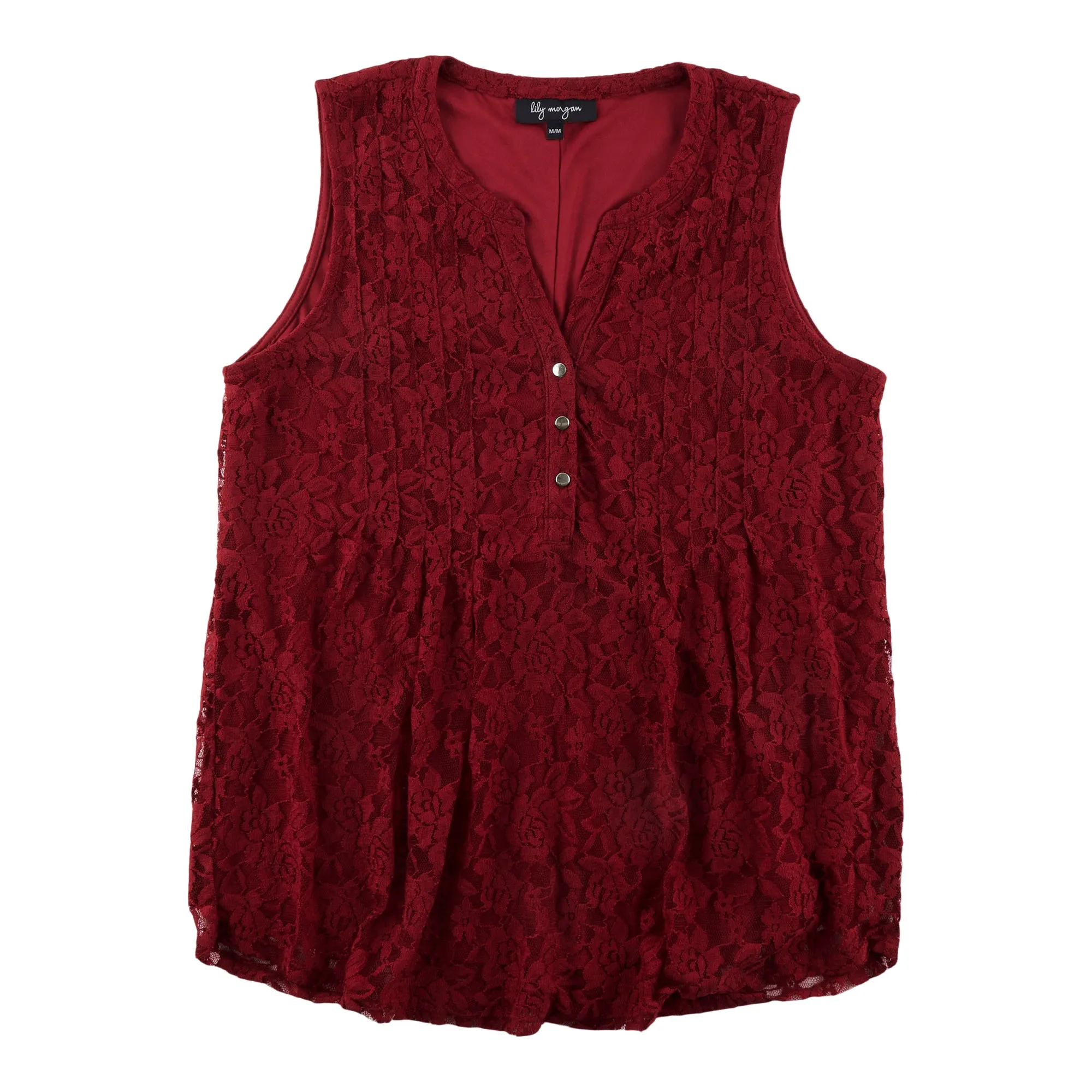 lily morgan Women's Trendsetters Pintuck Lace Cami sold by Giant Tiger product image thumbnail 3