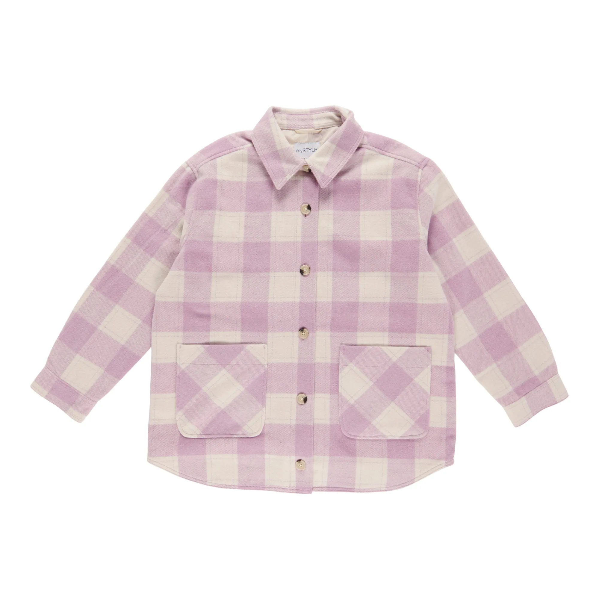 mySTYLE Women's Plus Casual Long Sleeve Lined Plaid Shacket sold by Giant Tiger product image thumbnail 2