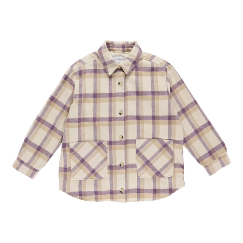 mySTYLE Women's Plus Casual Long Sleeve Lined Plaid Shacket sold by Giant Tiger