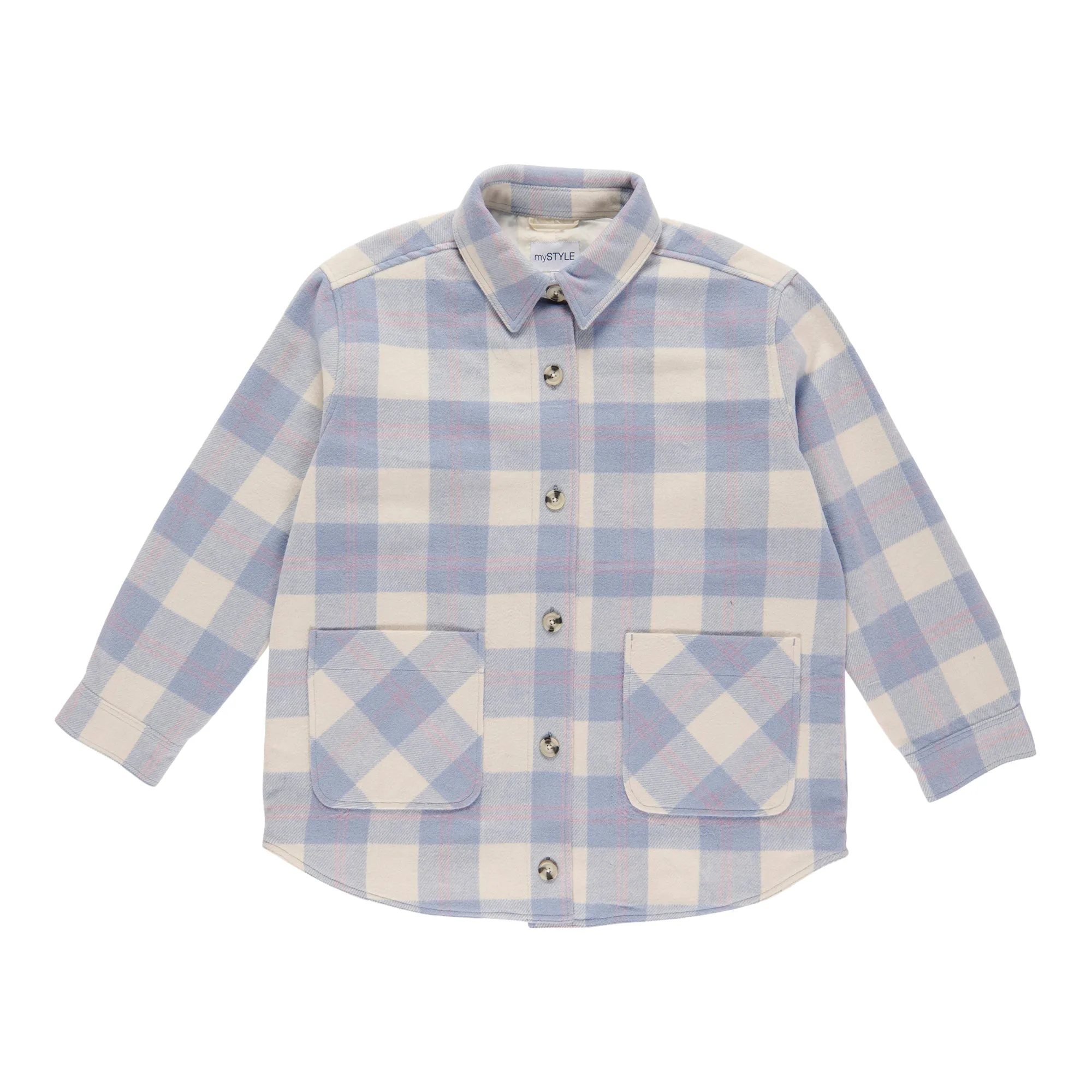 mySTYLE Women's Plus Casual Long Sleeve Lined Plaid Shacket sold by Giant Tiger product image thumbnail 3