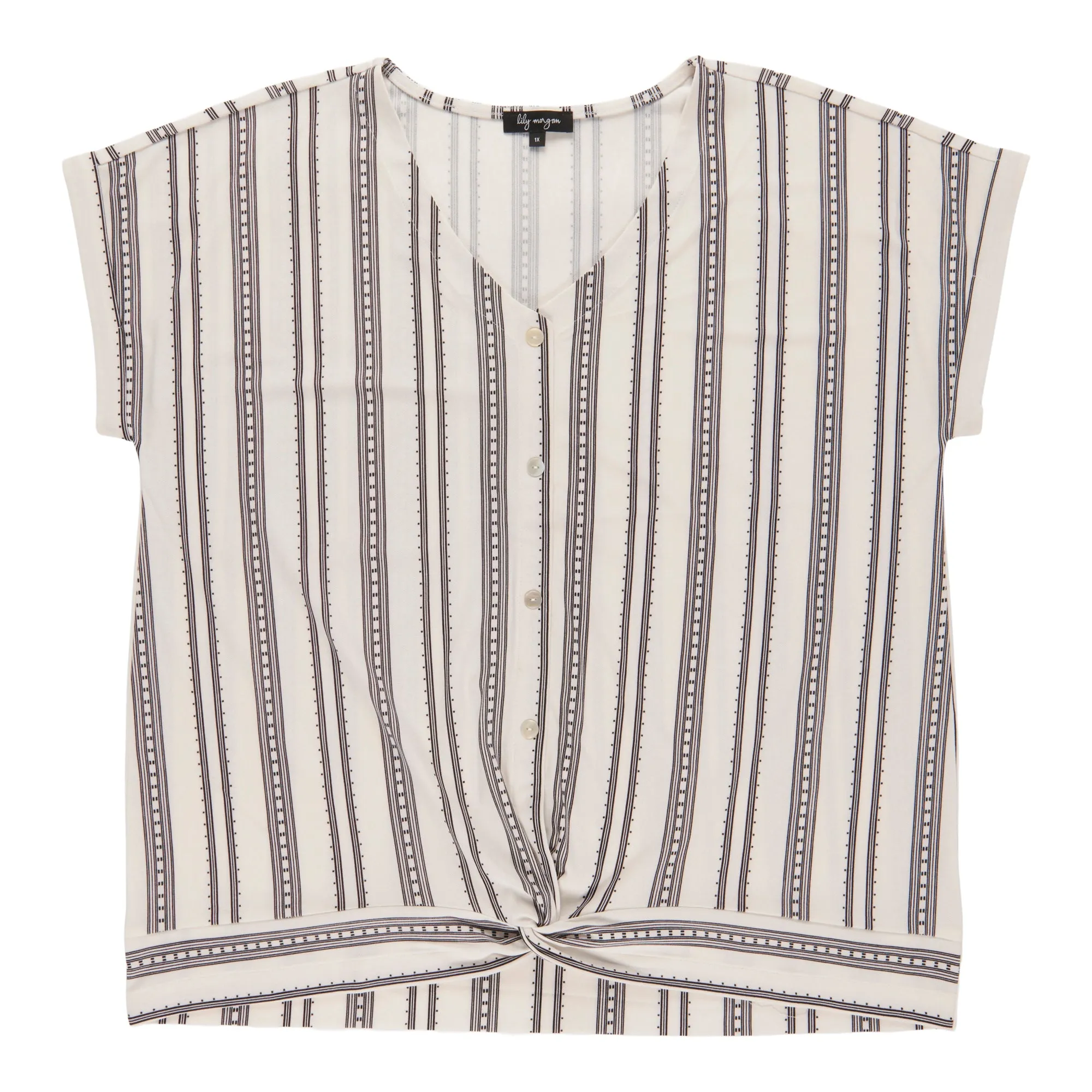 lily morgan Women's Plus Short Sleeve Blouse sold by Giant Tiger product image thumbnail 2