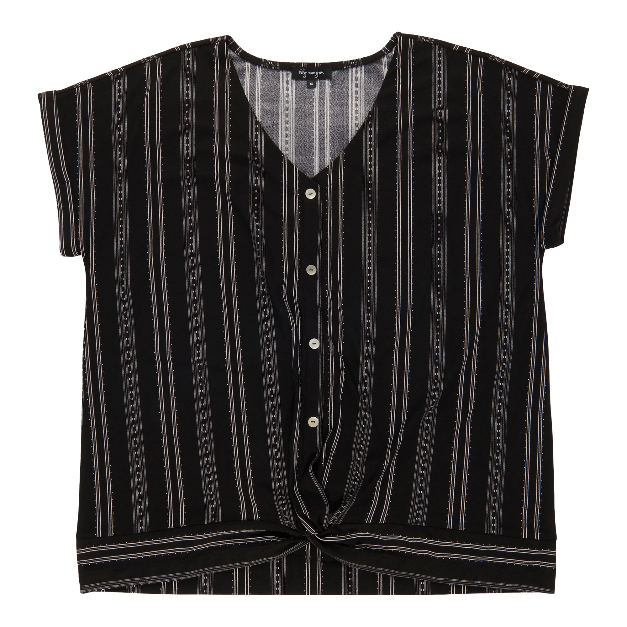 lily morgan Women's Plus Short Sleeve Blouse sold by Giant Tiger