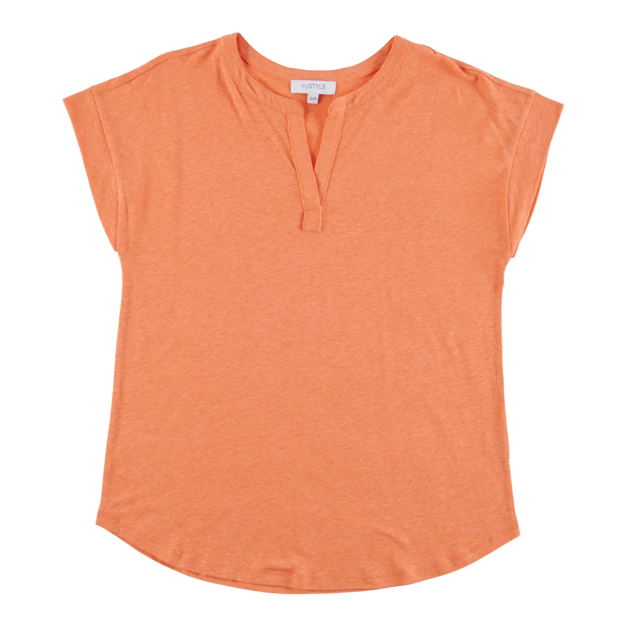 mySTYLE Women's Summer Sizzle Linen Mid Sleeve T-Shirt sold by Giant Tiger product image thumbnail 2