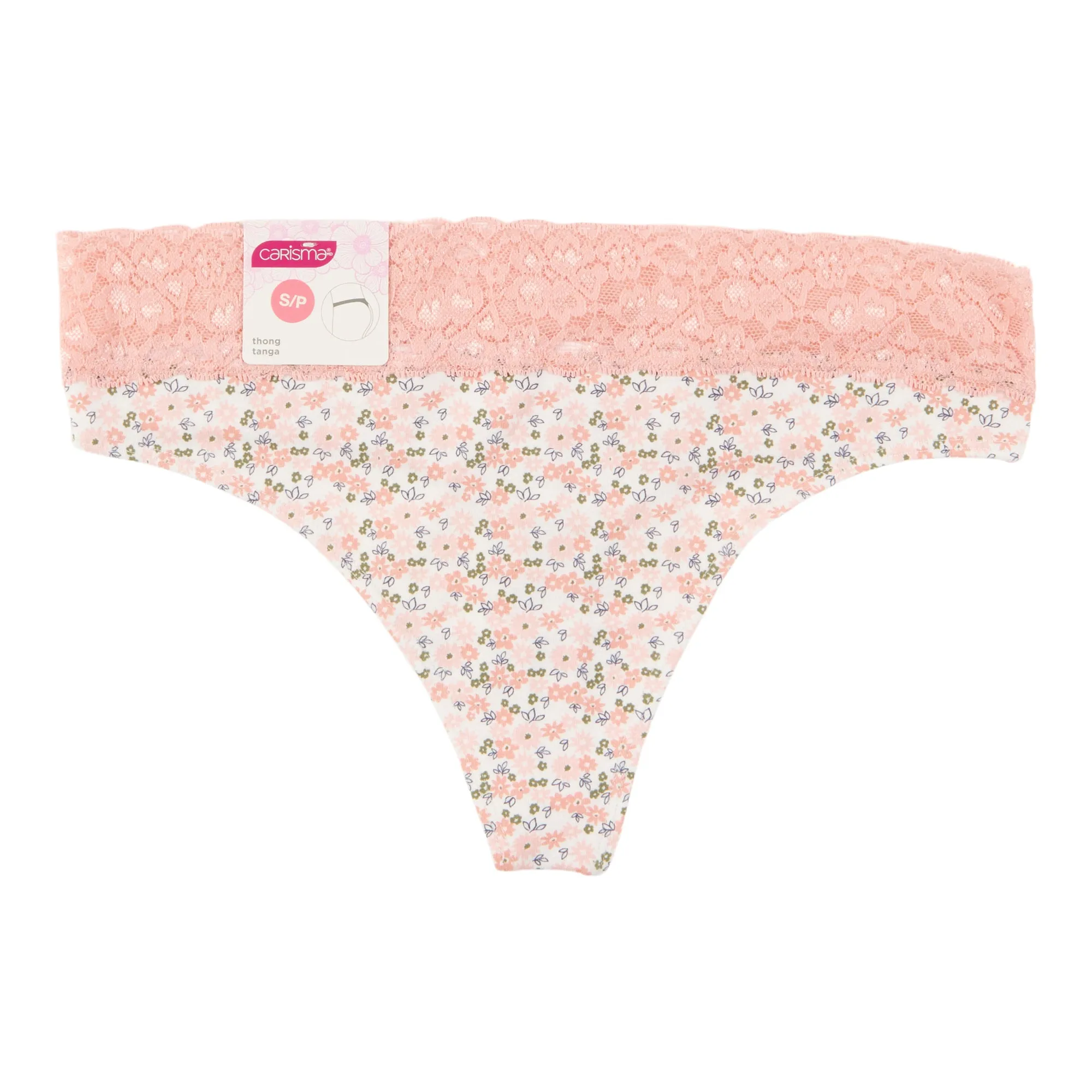 Carisma Women's Cotton Lace Thong sold by Giant Tiger product image thumbnail 2