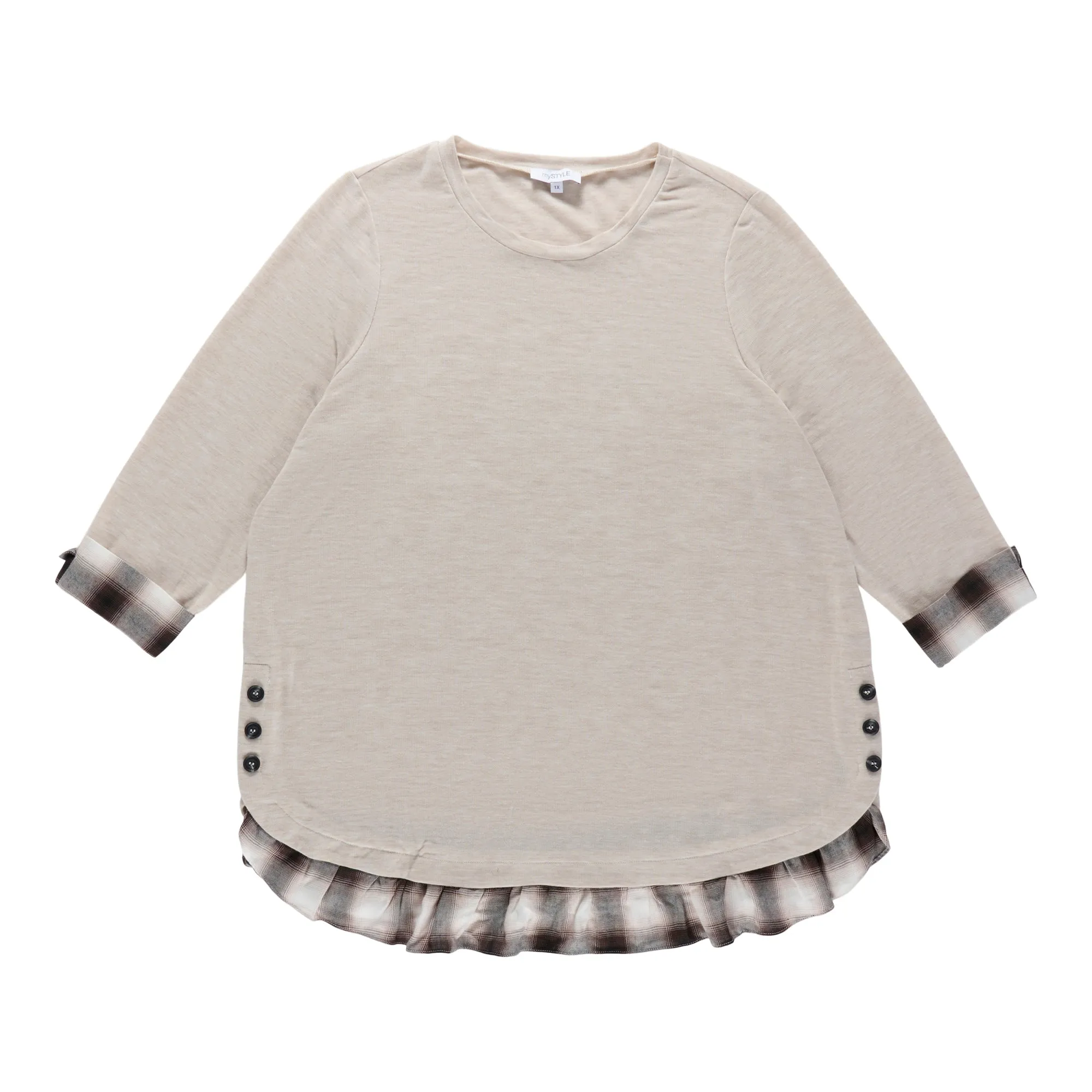 mySTYLE Women's Long Sleeve Fooler Top sold by Giant Tiger product image thumbnail 2