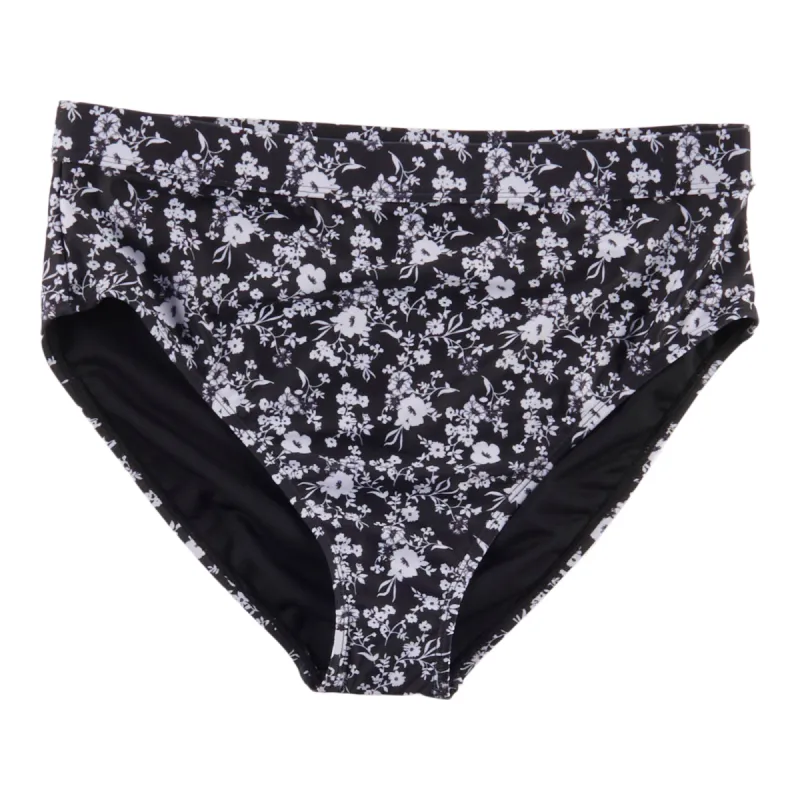 ACX Active Women's Tropical Bikini Bottom, Black and White sold by Giant Tiger