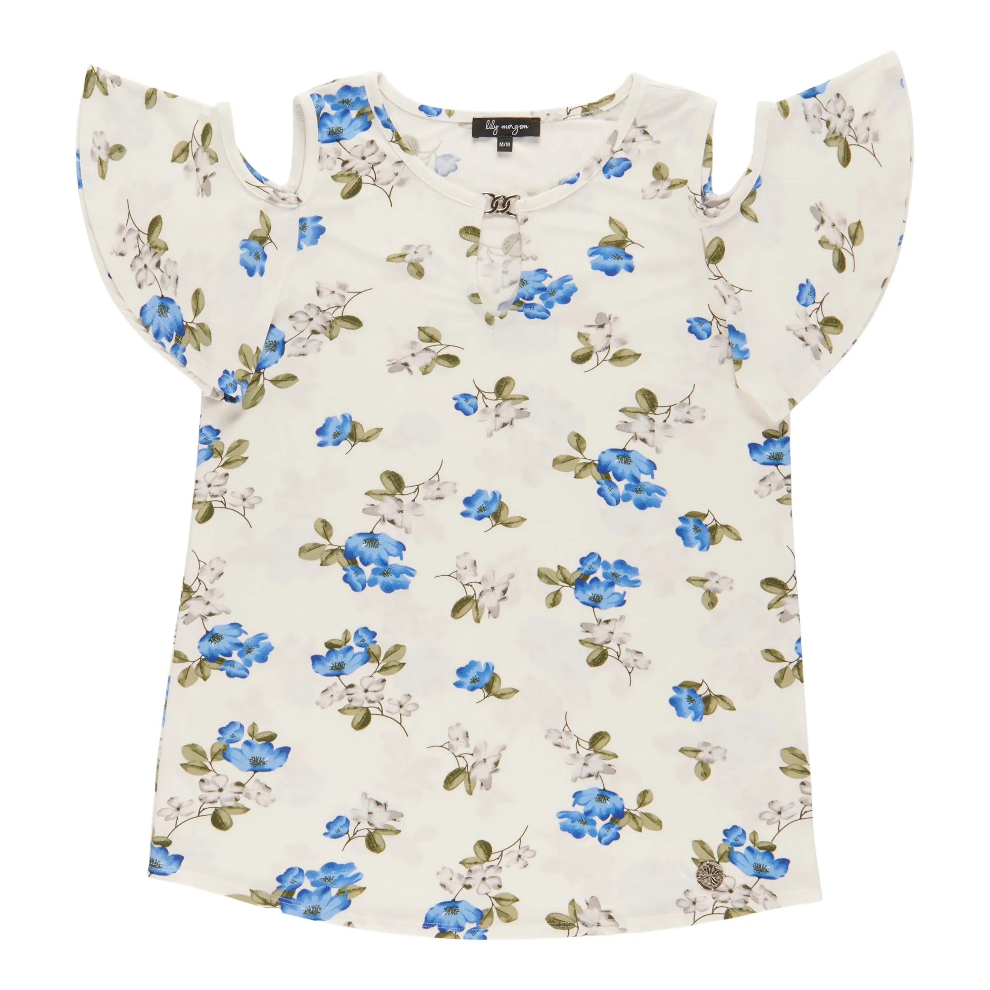 lily morgan Women's Flutter Sleeve Blouse sold by Giant Tiger product image thumbnail 5