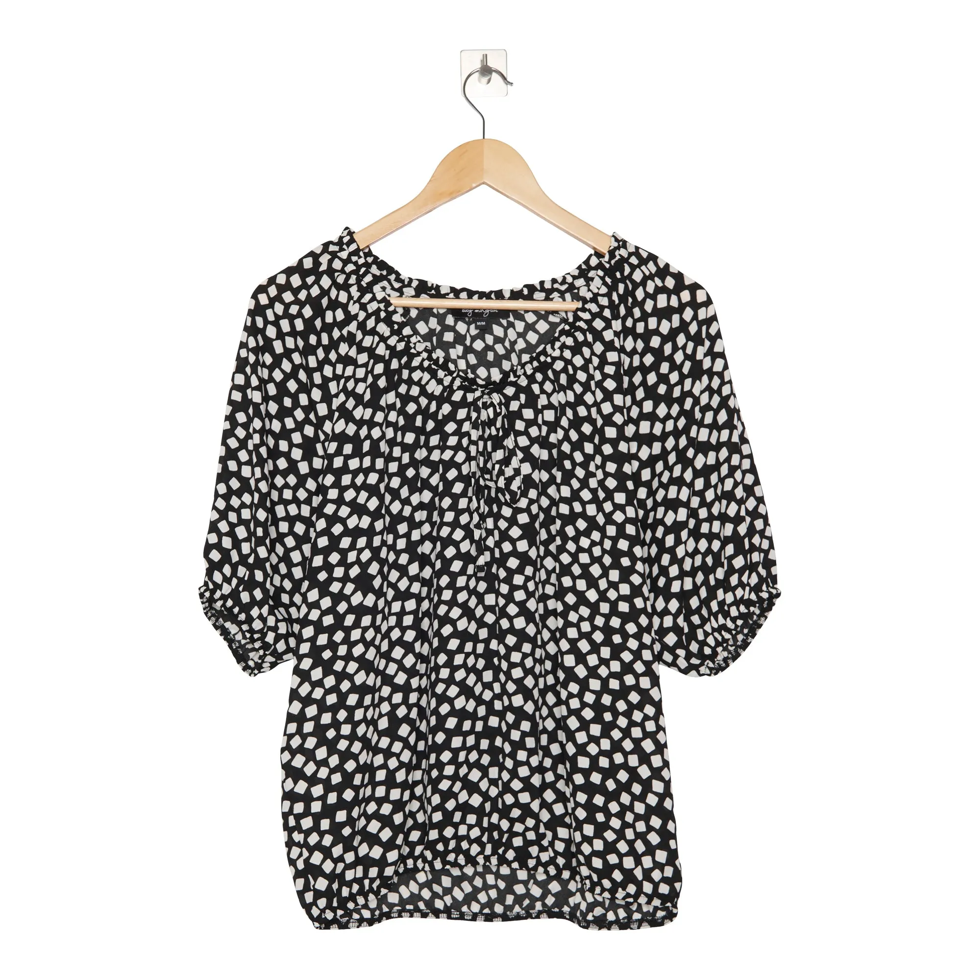 lily morgan Women's Spring Flair Printed Puff Sleeve Blouse sold by Giant Tiger product image thumbnail 2