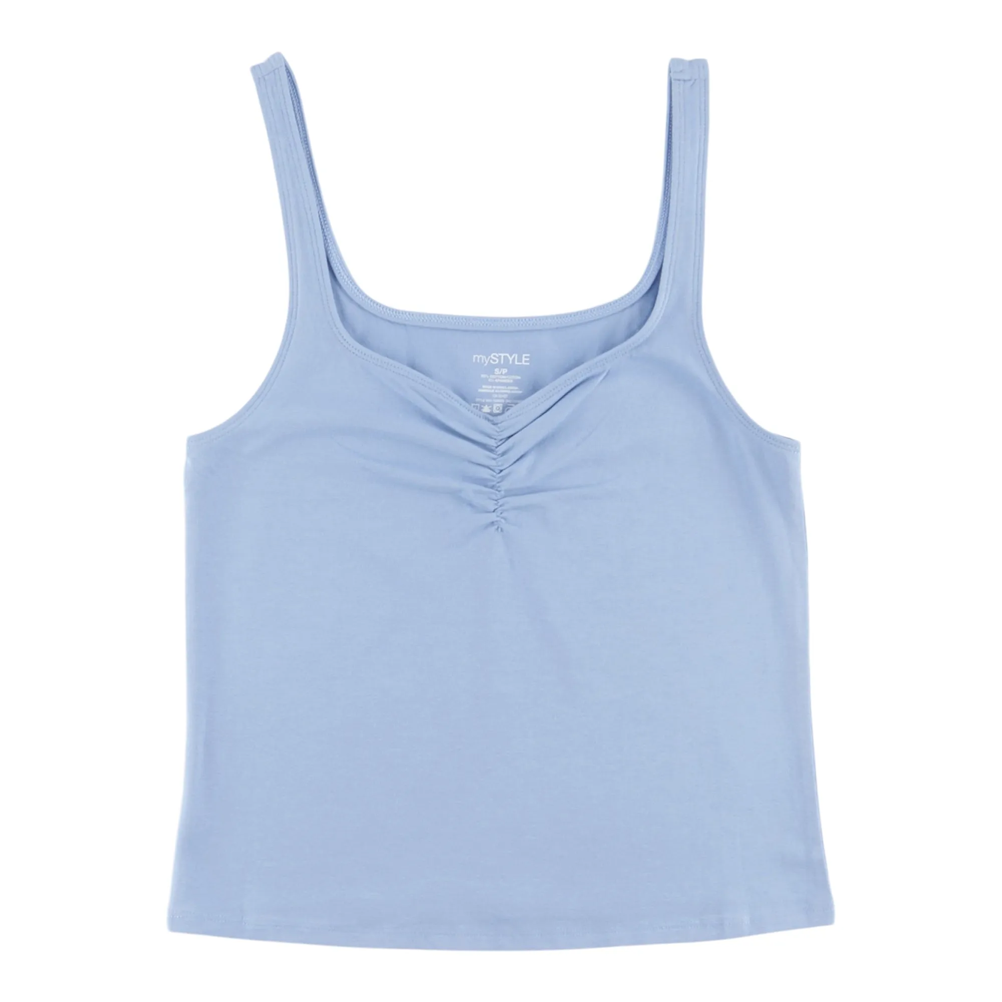 mySTYLE Women's Street Smart Solid Front Ruch Tank Top sold by Giant Tiger product image thumbnail 2