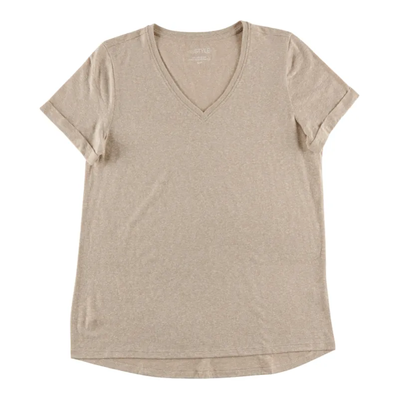 mySTYLE Women's V-Neck T-Shirt sold by Giant Tiger
