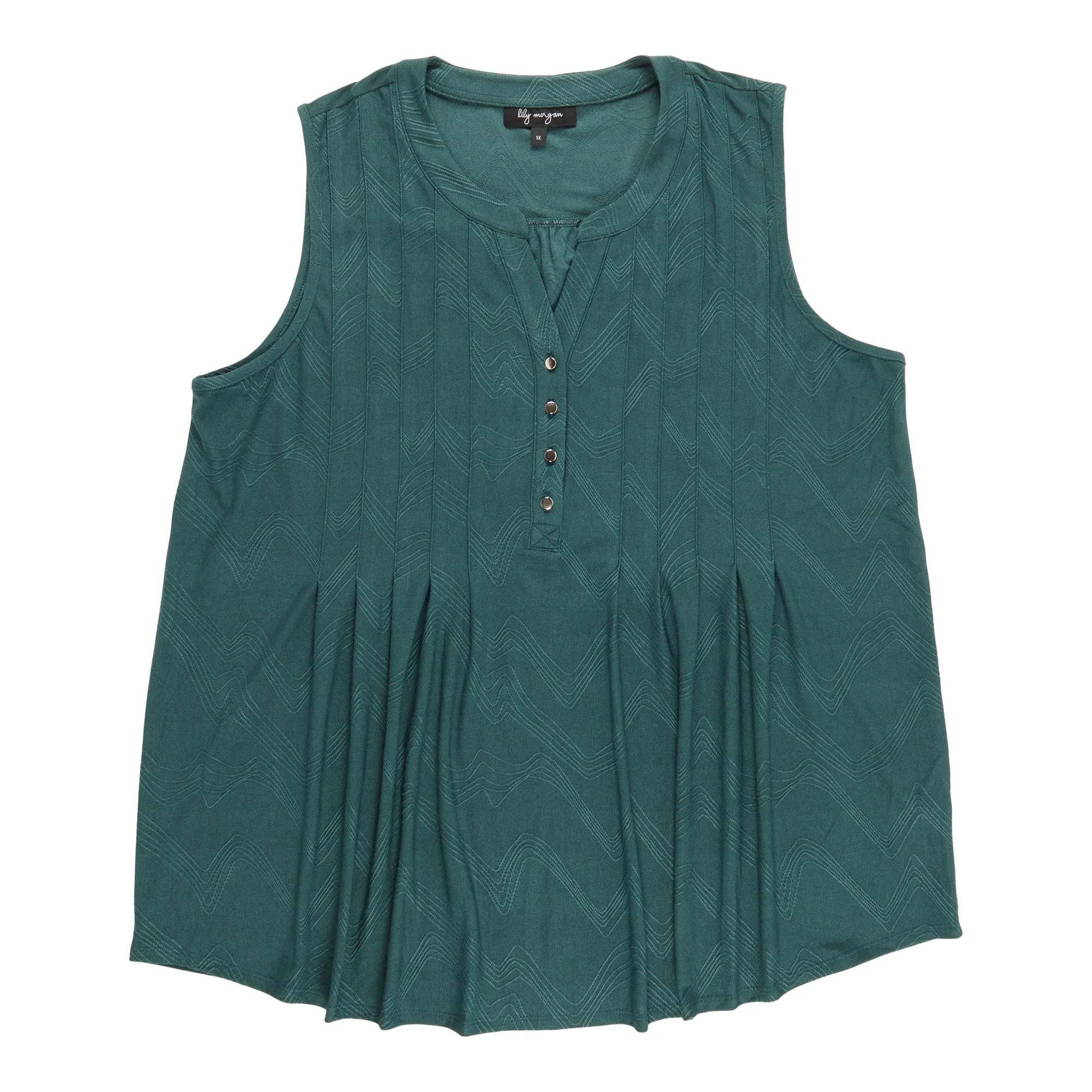 lily morgan Women's Plus Sleeveless Pintuck Top sold by Giant Tiger product image thumbnail 4