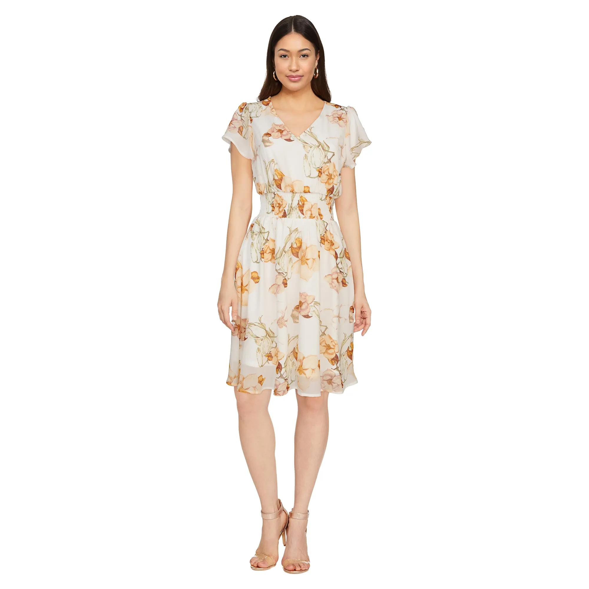 lily morgan Women's Flutter Sleeve Dress sold by Giant Tiger