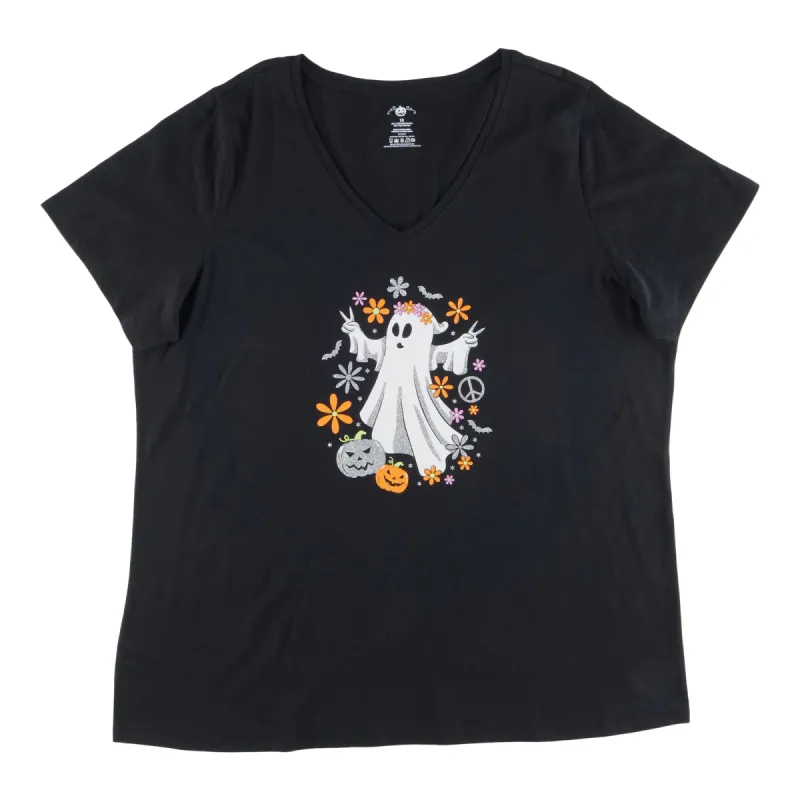 Women's Plus Novelty Printed V-Neck T-Shirt sold by Giant Tiger