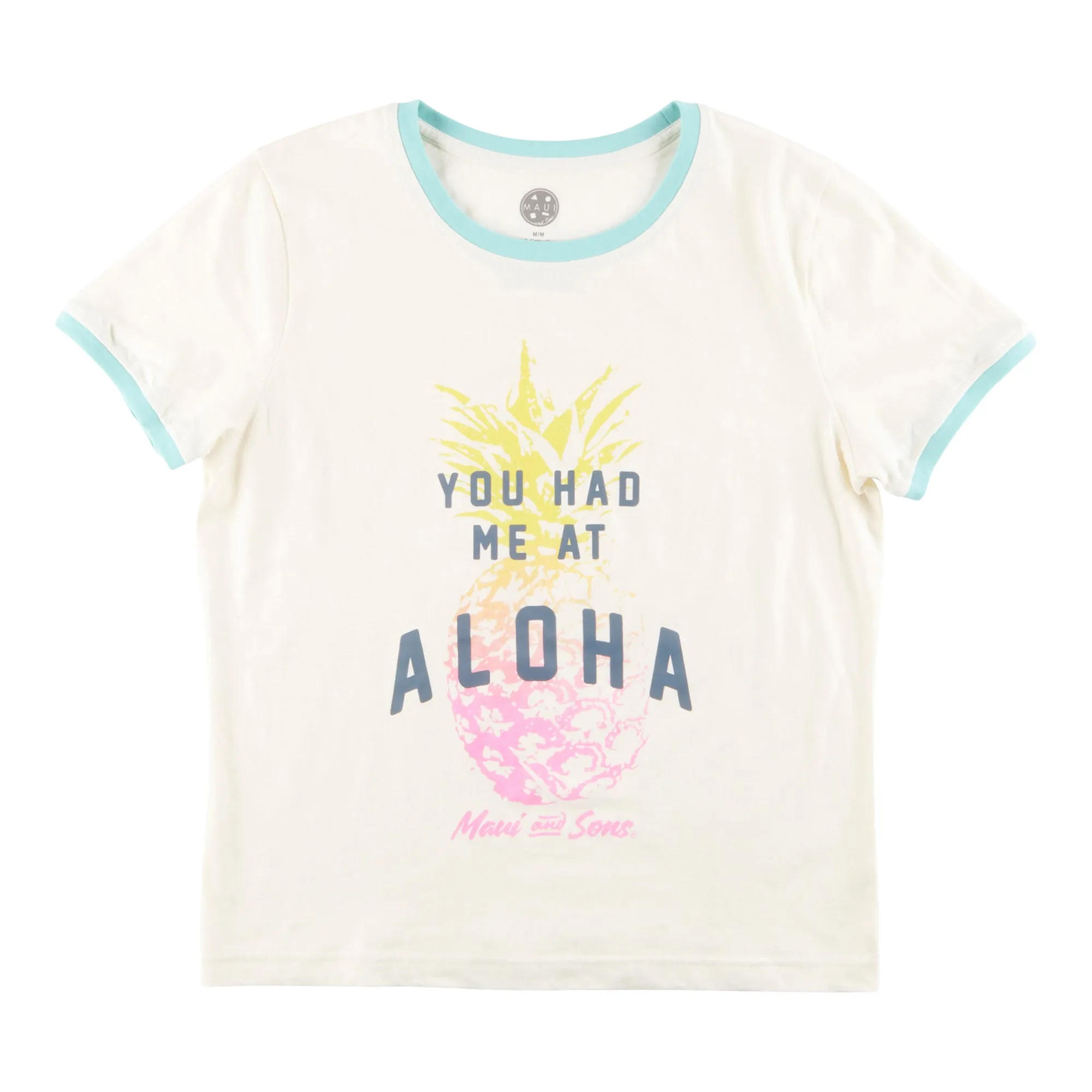 Maui & Sons Women's Screen Printed Ringer T-Shirt sold by Giant Tiger product image thumbnail 3
