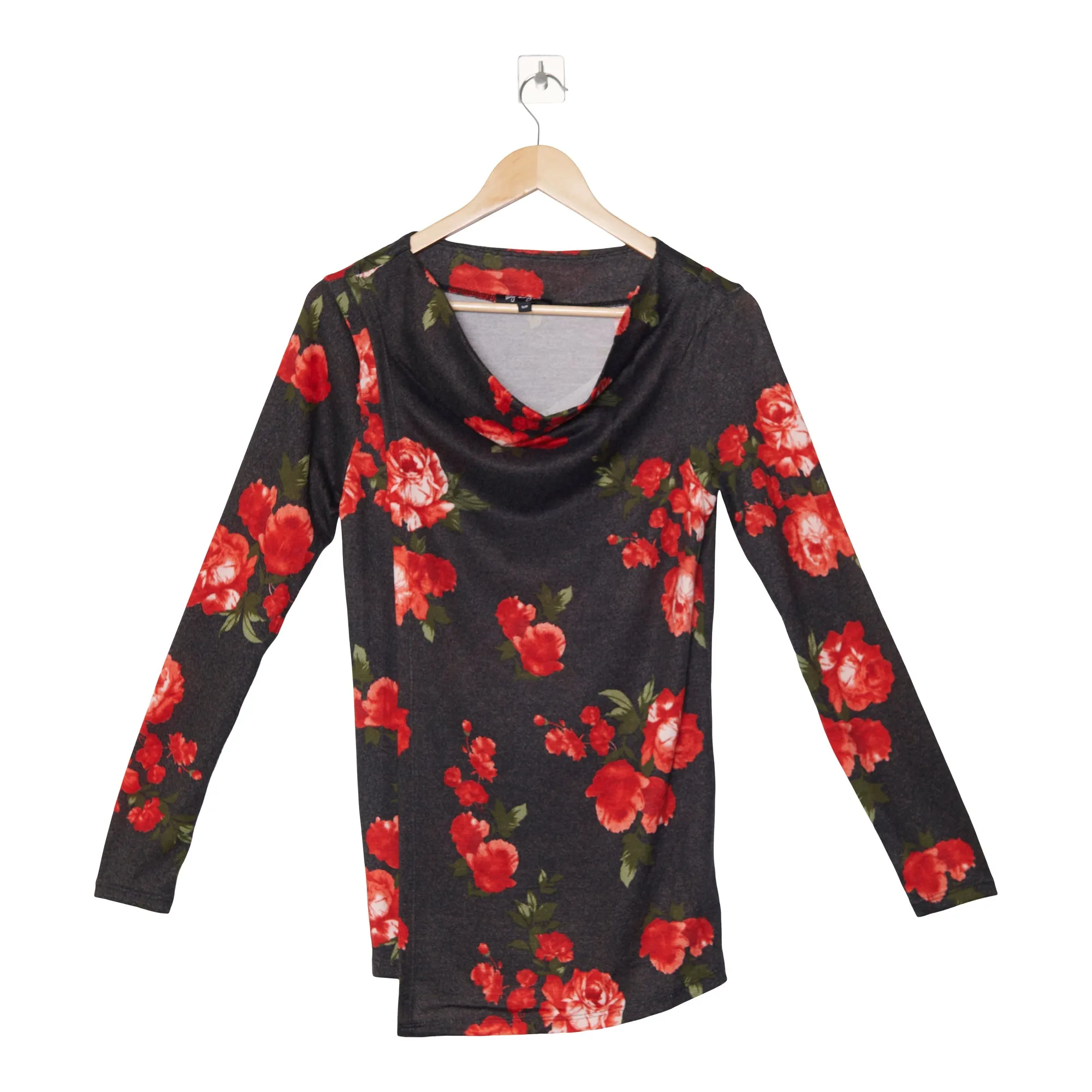 lily morgan Women's Autumn Flair Long Sleeve Asymmetric Knit Top sold by Giant Tiger