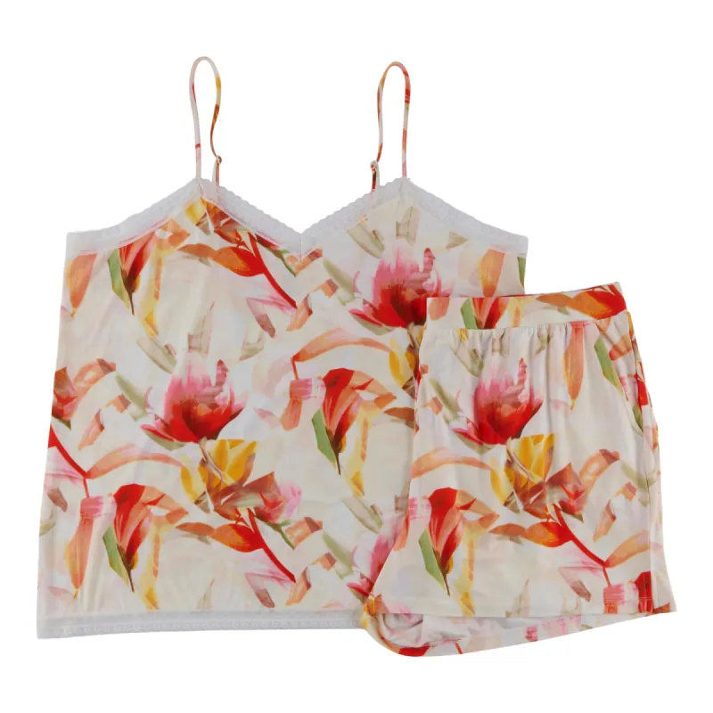 Carisma Women's Plus Summer Tropics Cami Boxer Pyjama Set, 2-Piece made by Giant Tiger