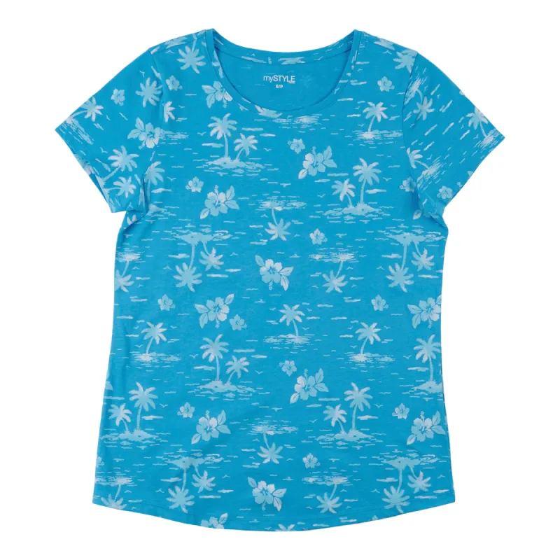 mySTYLE Women's Seasonal Printed Scoop Neck T-Shirt sold by Giant Tiger