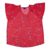 lily morgan Women's Plus V-Neck Flutter Sleeve Blouse sold by Giant Tiger