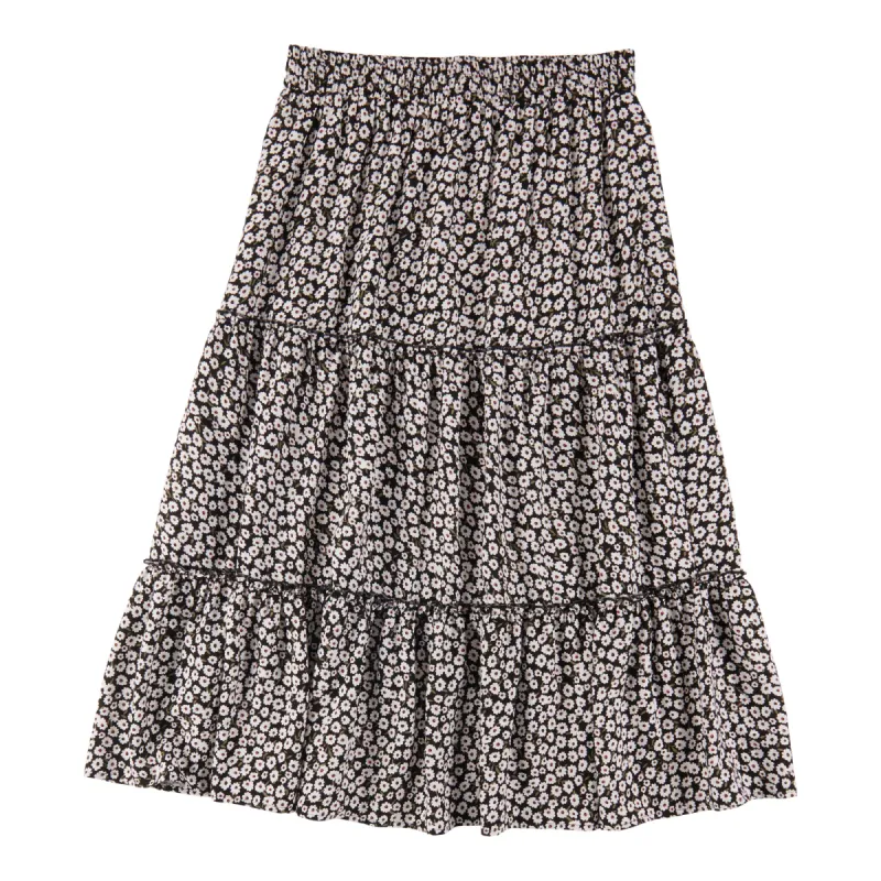 Classic Editions Women's Summer Look Tiered Print Skirt sold by Giant Tiger