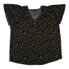 lily morgan Women's Plus V-Neck Flutter Sleeve Blouse sold by Giant Tiger