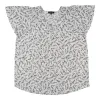 lily morgan Women's Plus V-Neck Flutter Sleeve Blouse sold by Giant Tiger