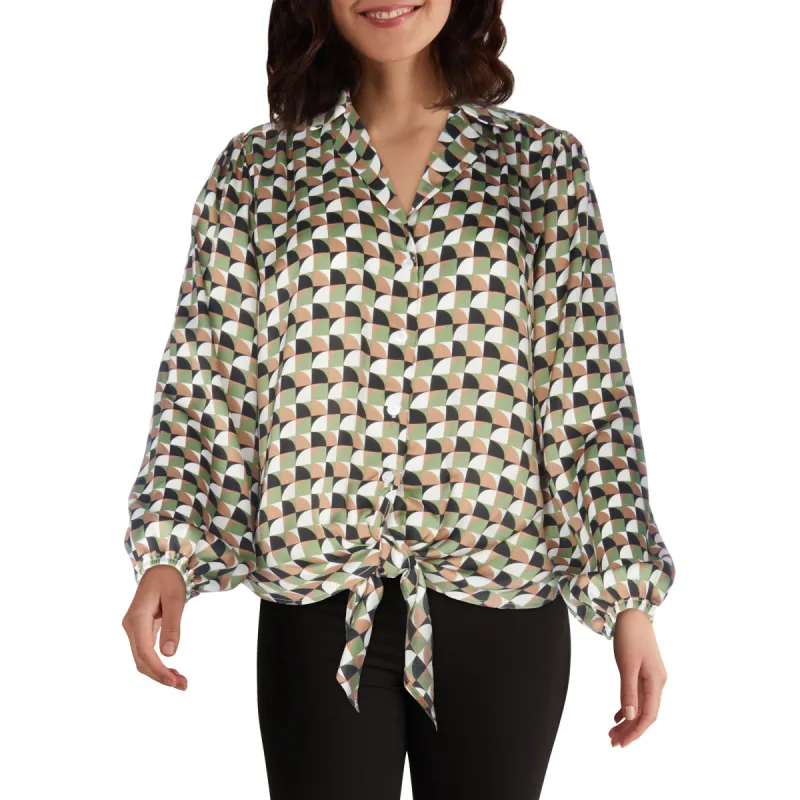 lily morgan Women's Solid Satin Blouse sold by Giant Tiger