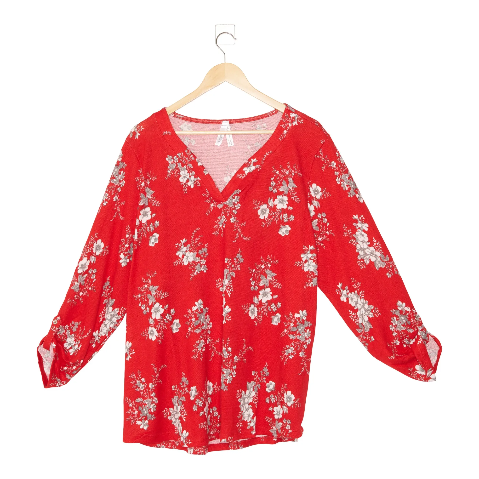 Women's Plus Printed Roll-Up Sleeve Top sold by Giant Tiger product image thumbnail 4