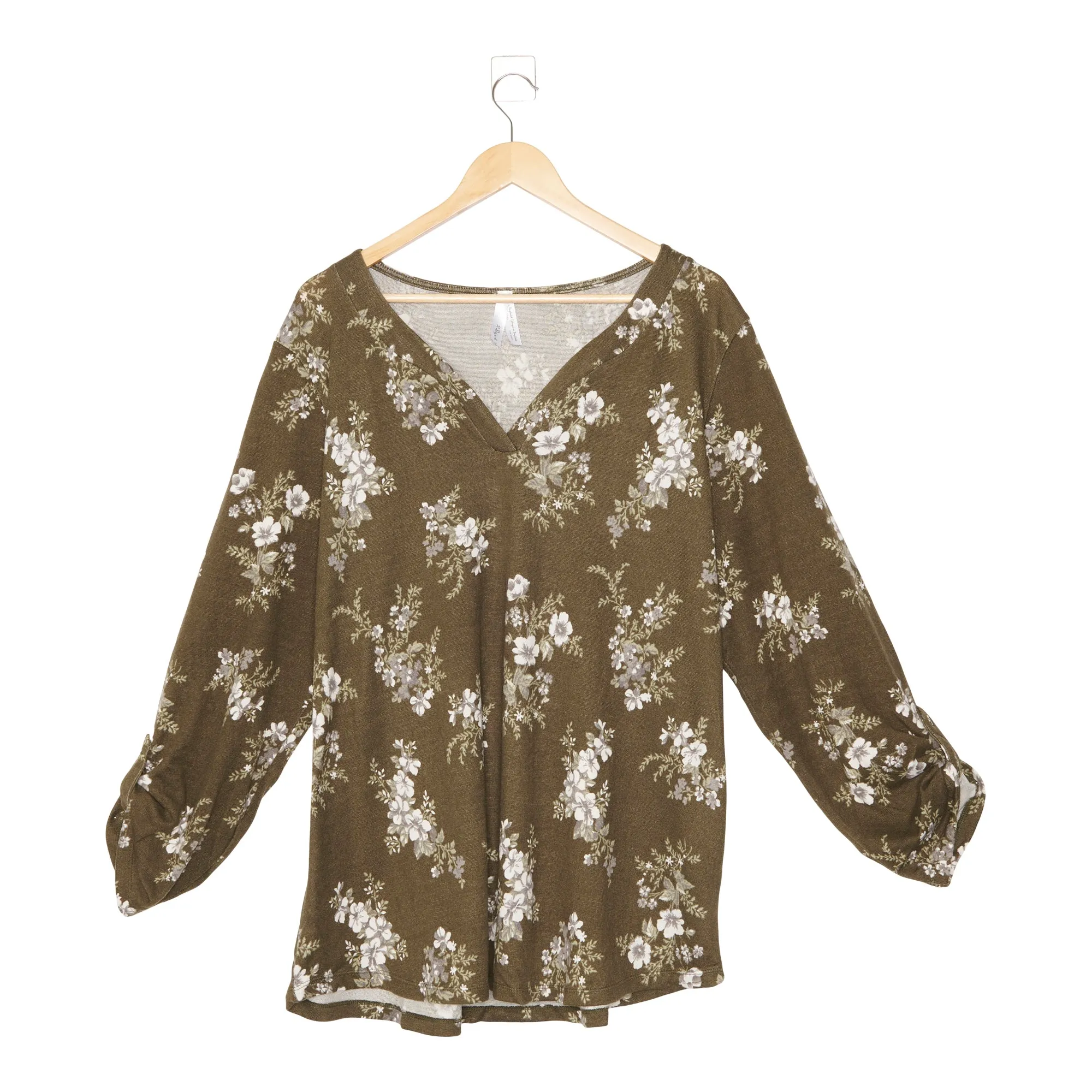 Women's Plus Printed Roll-Up Sleeve Top sold by Giant Tiger product image thumbnail 3