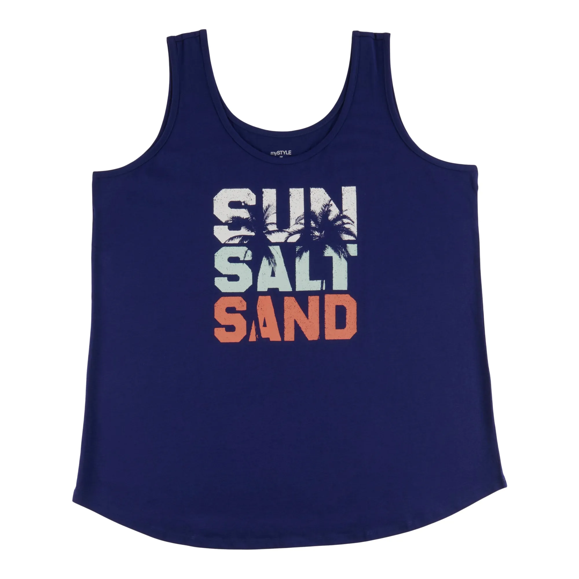 mySTYLE Women's Plus Summer Sizzle Printed Vibe Tank Top sold by Giant Tiger product image thumbnail 2