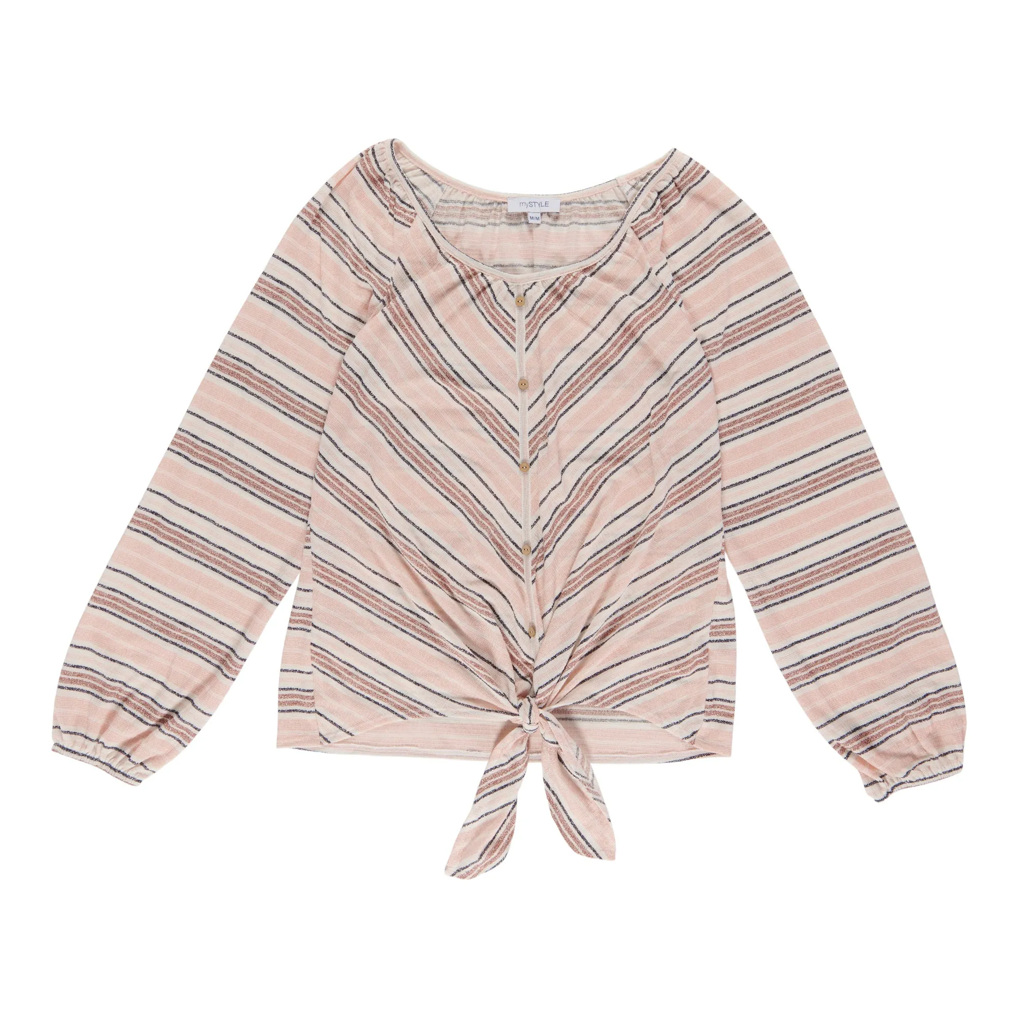 mySTYLE Women's V-Stripe Tie Front Top sold by Giant Tiger product image thumbnail 4