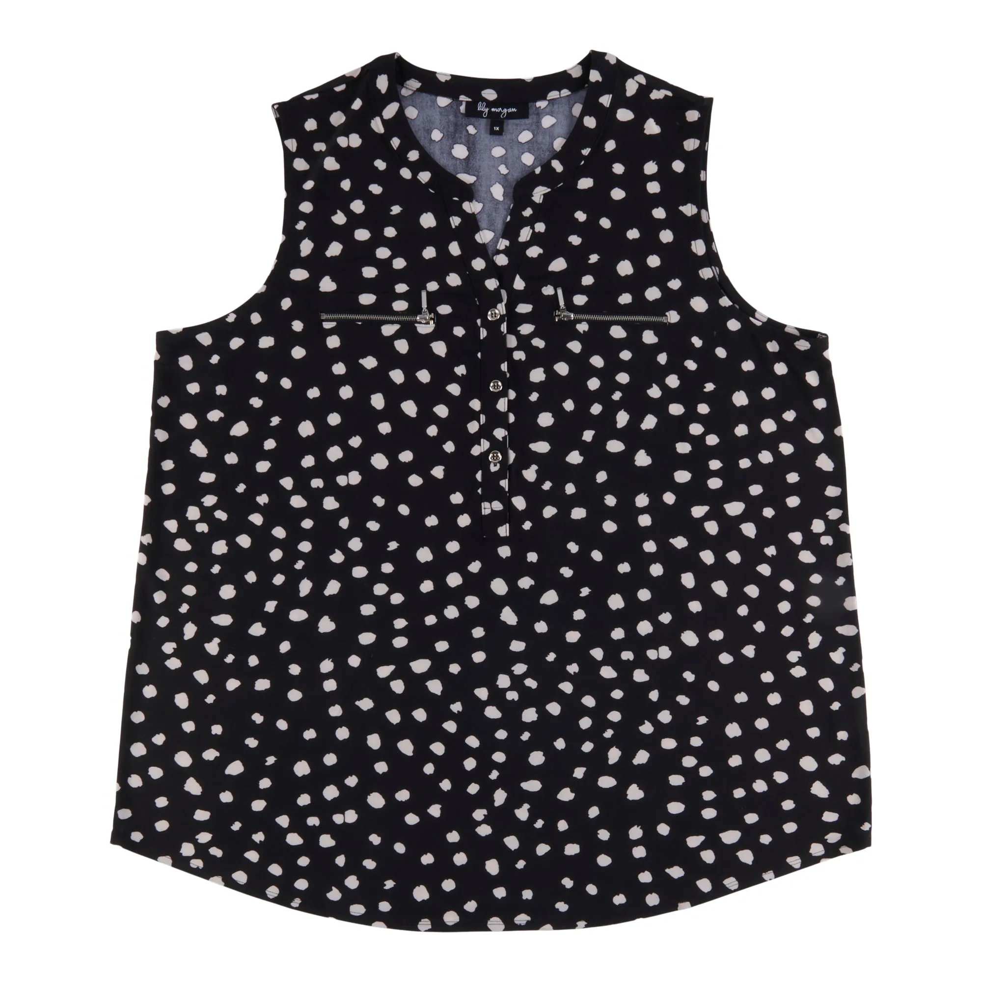 lily morgan Women's Plus Mystic Zip Front Tank sold by Giant Tiger product image thumbnail 2