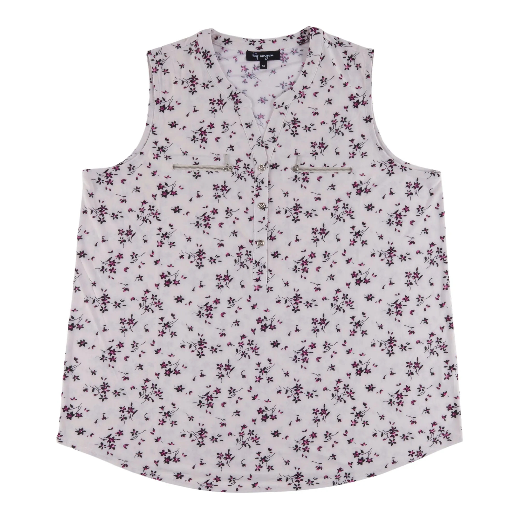 lily morgan Women's Plus Mystic Zip Front Tank sold by Giant Tiger product image thumbnail 3