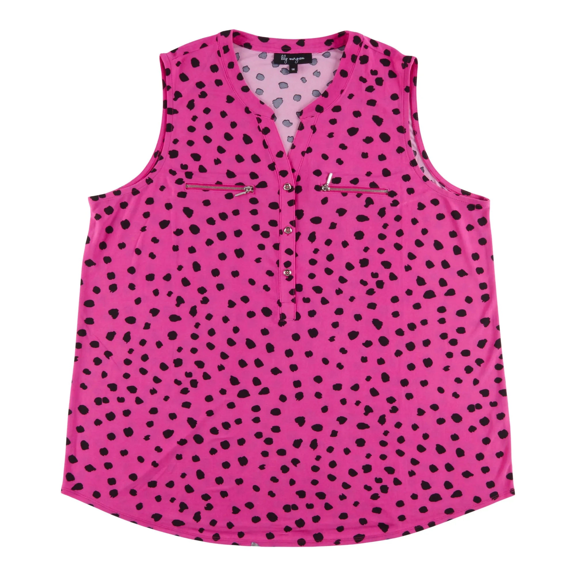 lily morgan Women's Plus Mystic Zip Front Tank sold by Giant Tiger product image thumbnail 4