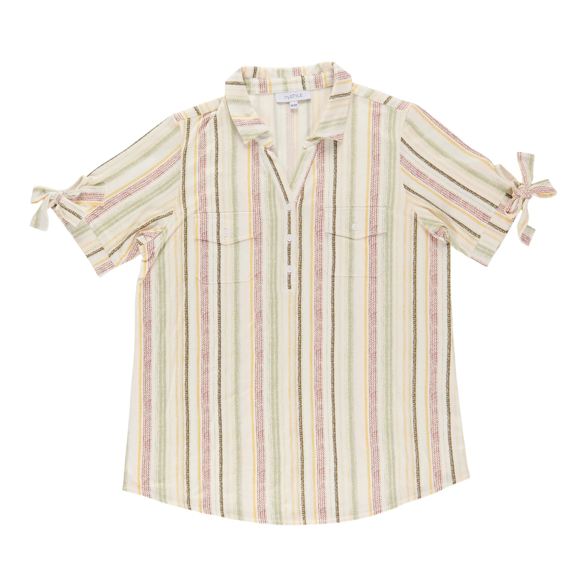 mySTYLE Women's Printed Sleeve Tie Top sold by Giant Tiger product image thumbnail 3