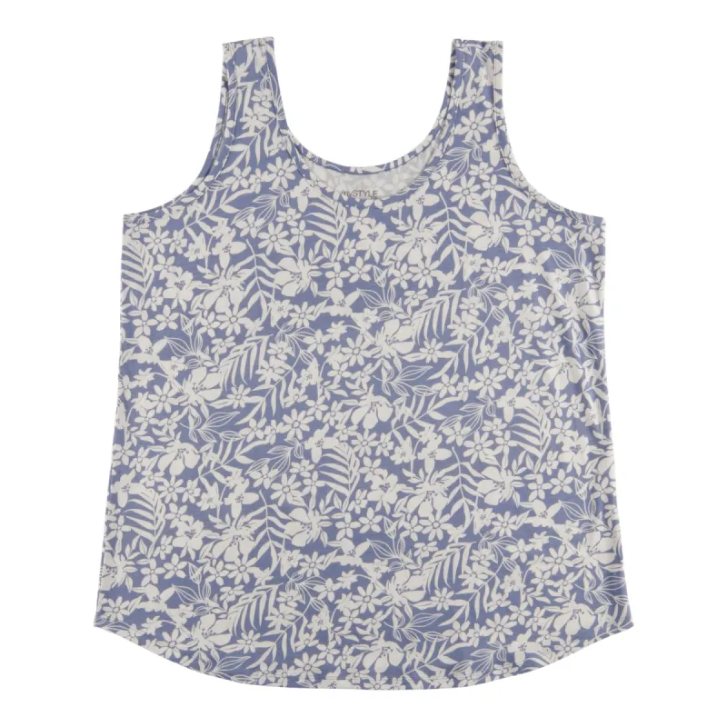 mySTYLE Women's Plus Festival Printed Floral Tank Top sold by Giant Tiger