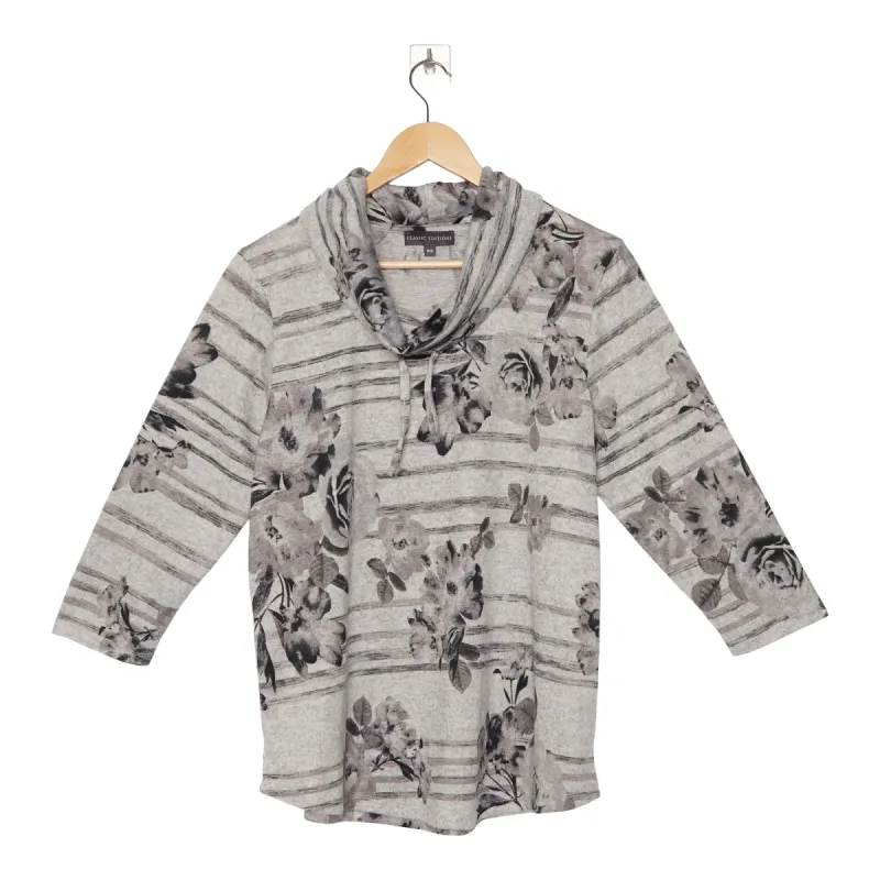 Classic Editions Women's Spring View  Long Sleeve Floral Print Top sold by Giant Tiger