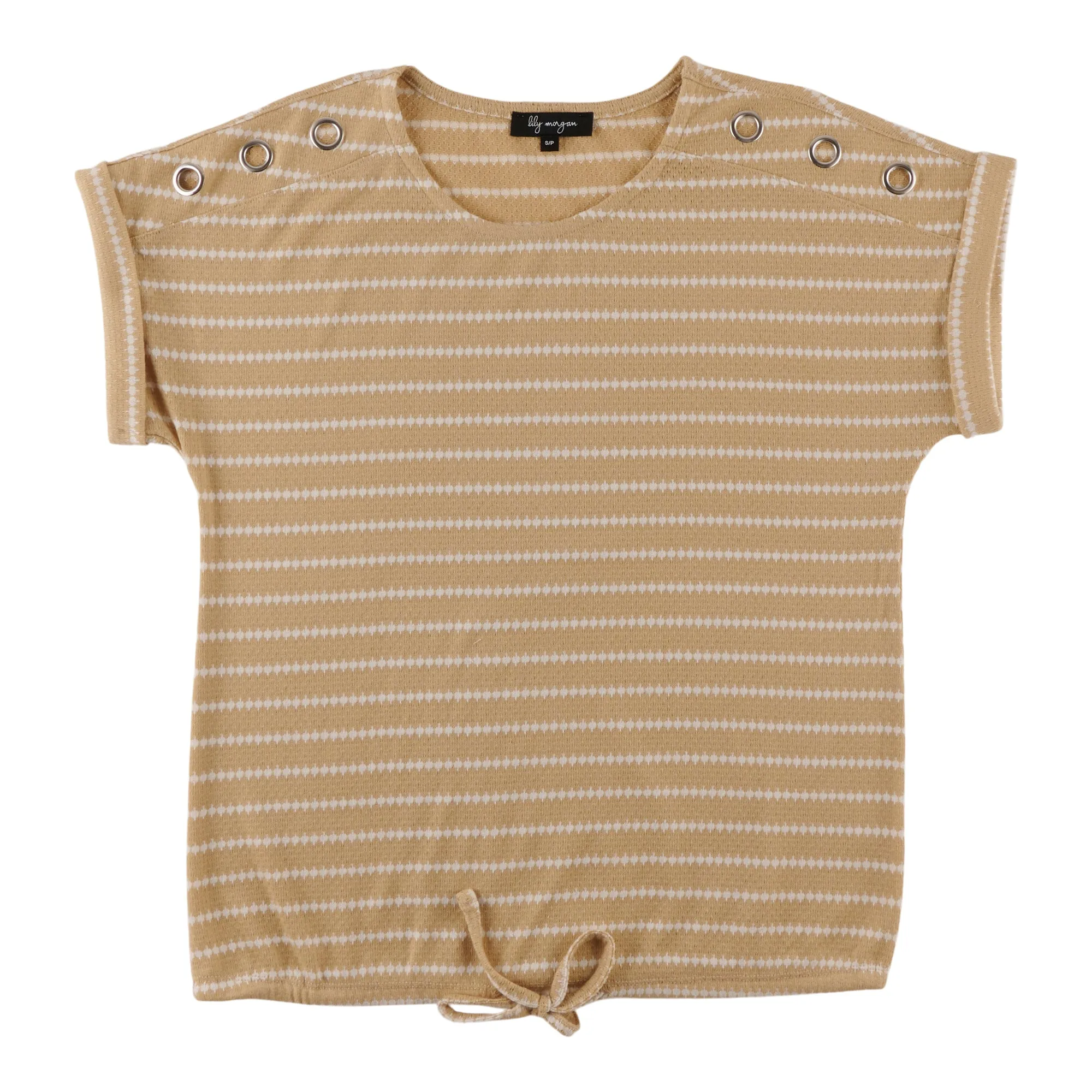 lily morgan Women's Ring Detail Crew Neck Blouse sold by Giant Tiger