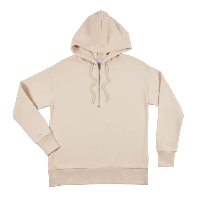 mySTYLE Women's Tunic Hoodie with 1/4 Zip Closure sold by Giant Tiger