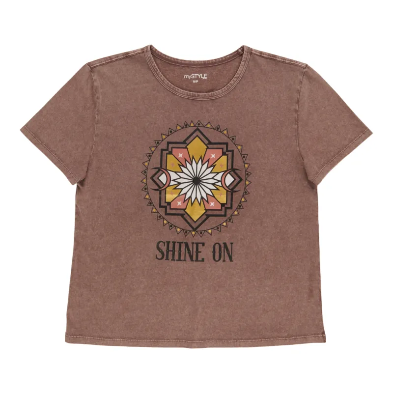 mySTYLE Women's Foil Screen Tee sold by Giant Tiger