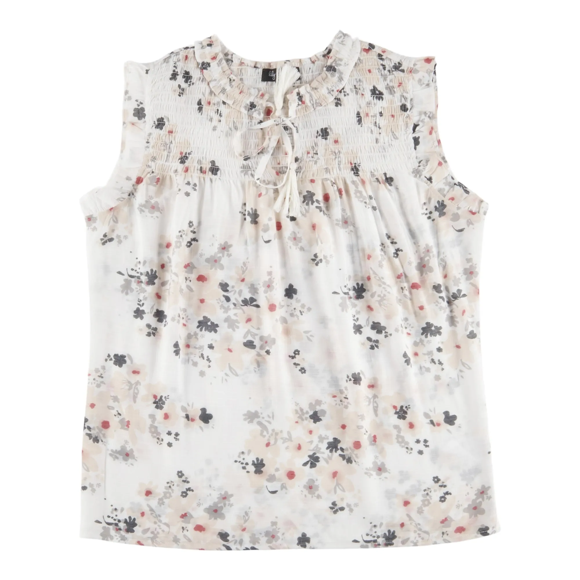 lily morgan Women's Ocean Blues Smocked Front Top sold by Giant Tiger product image thumbnail 3