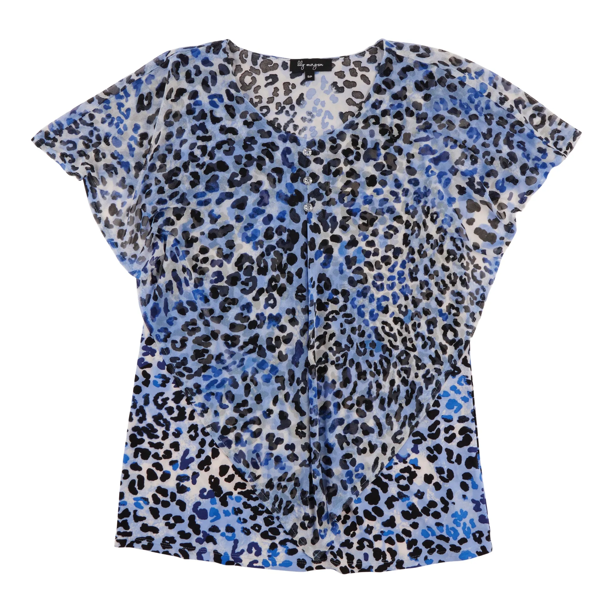 lily morgan Women's Casual Mesh Overlay Blouse sold by Giant Tiger product image thumbnail 3