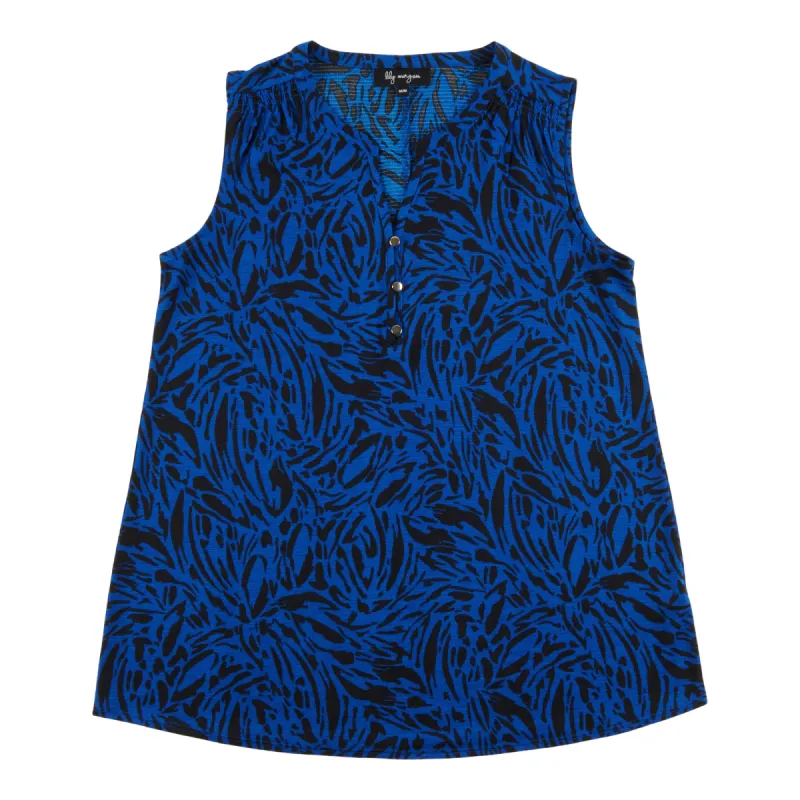 lily morgan Women's Trend Edit Printed Pintuck Detail Top sold by Giant Tiger