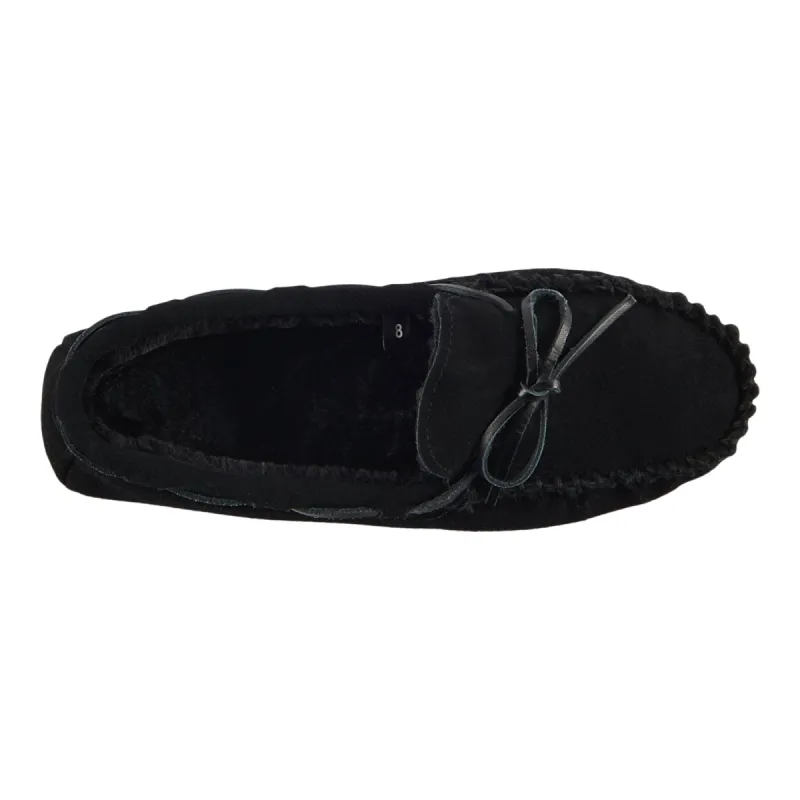 Carisma Women's Lined Moccasins with Memory Foam, Black sold by Giant Tiger