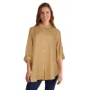 mySTYLE Women's Festival Solid Crinkle Button-Up Shirt sold by Giant Tiger