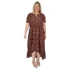 lily morgan Women's Plus Exotic High Low Dress sold by Giant Tiger