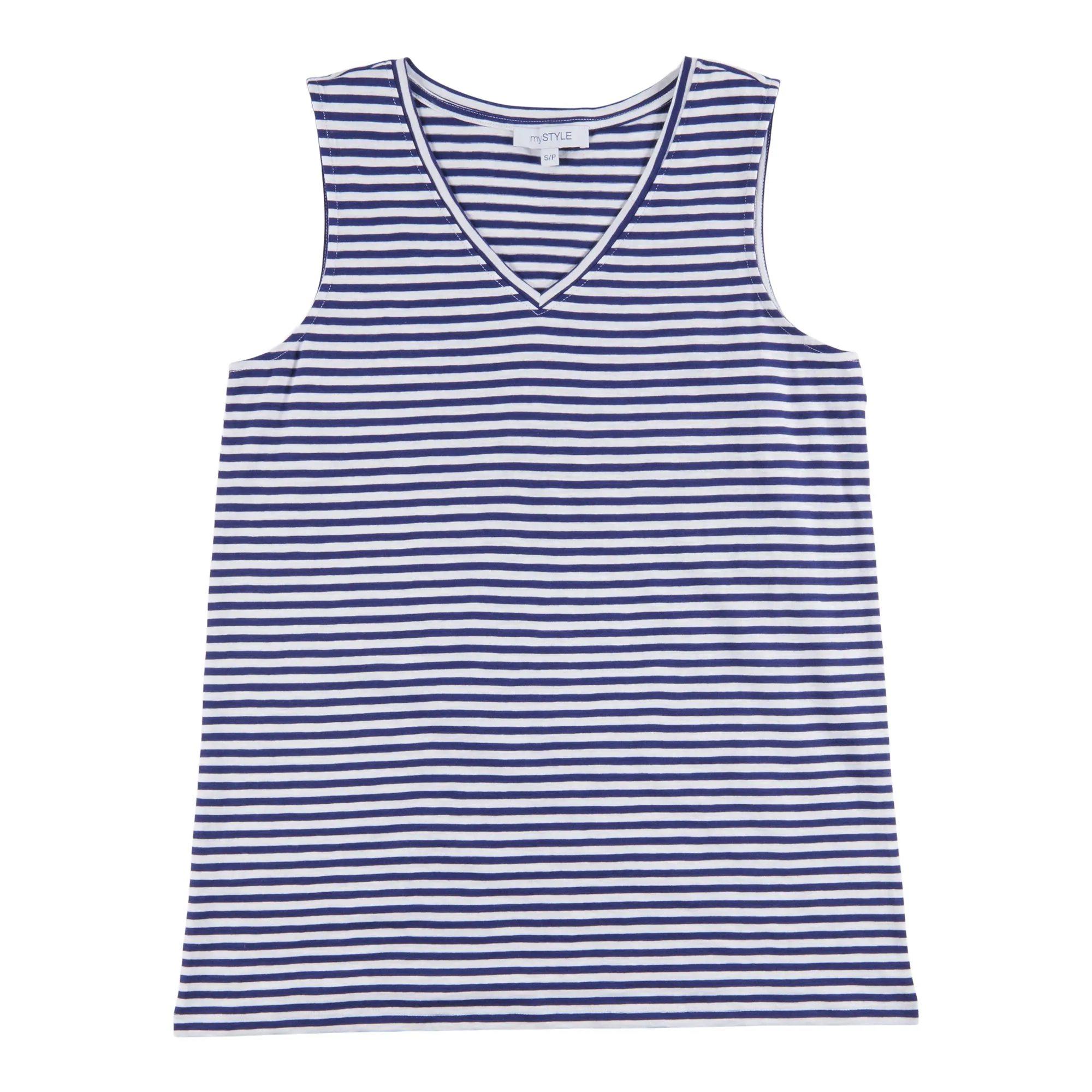 mySTYLE Women's Country Cool Striped V-Neck Tank Top sold by Giant Tiger