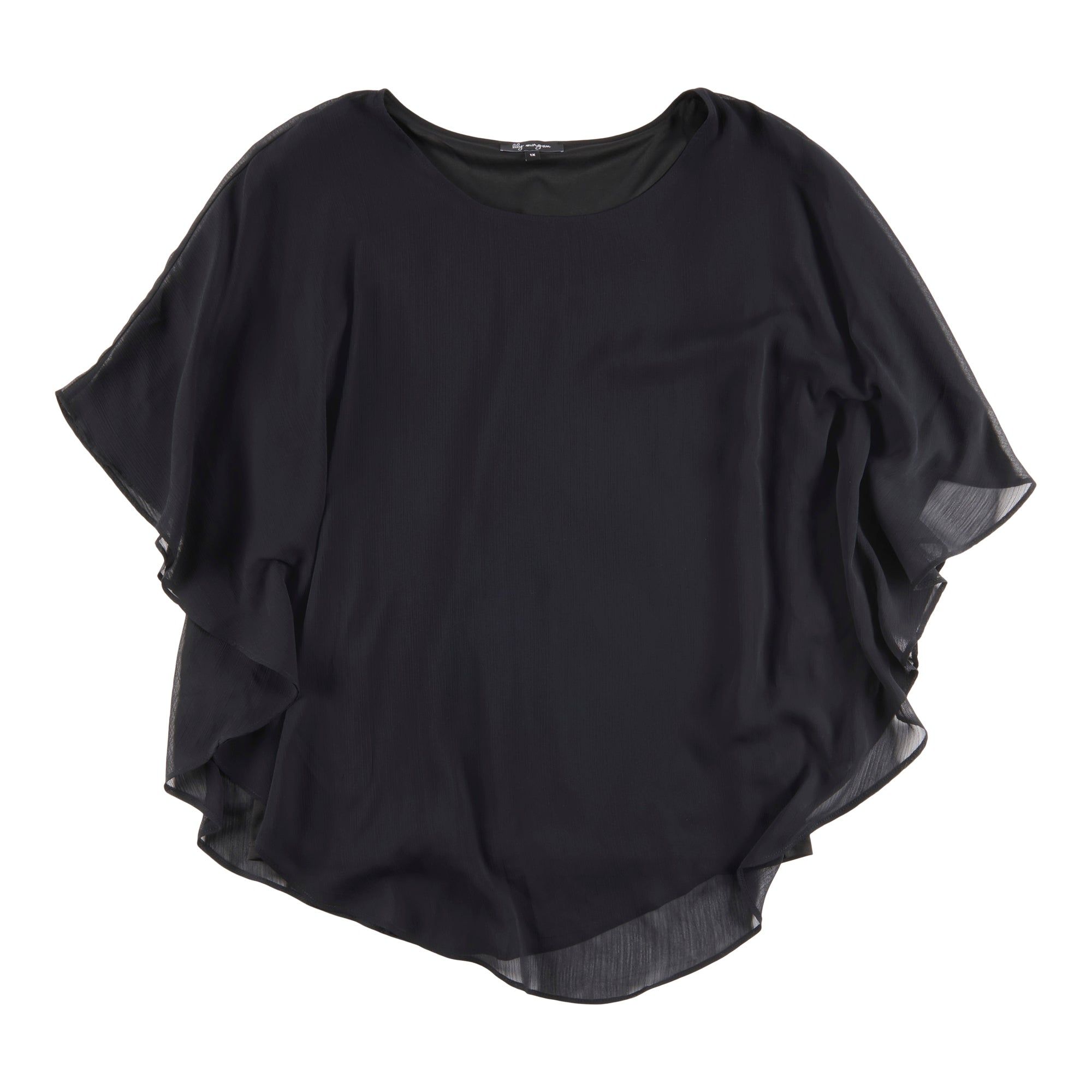 lily morgan Women's Plus Simply Chic Overlay Blouse sold by Giant Tiger