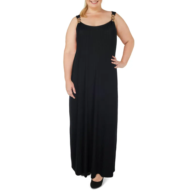 Women's Plus Tropical Long Ribbed Maxi Dress sold by Giant Tiger